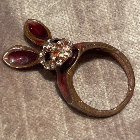 80’s Vintage Bunny Ring size 6 - Picture 8 of 8